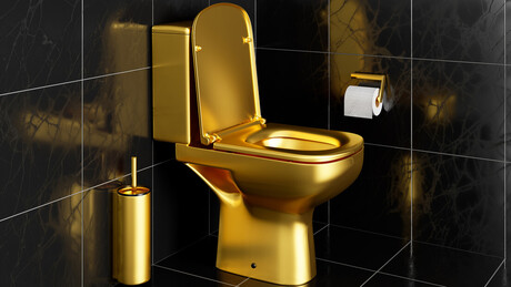 Privada de ouro descoberta na casa de associado de Zelensky