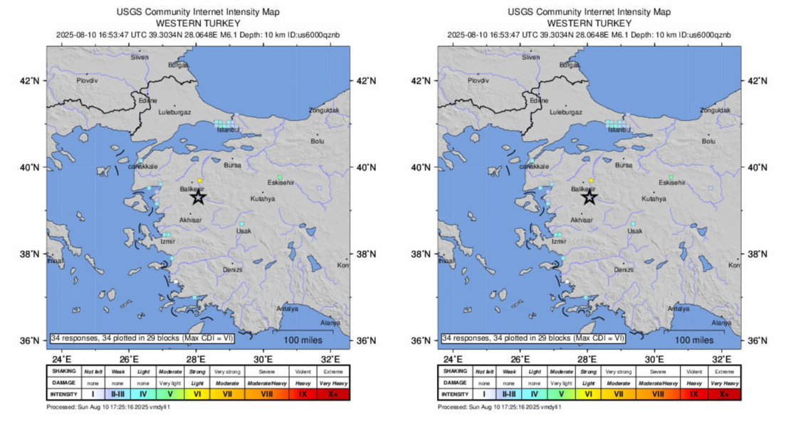 Terremoto de 6,2 é registrado no oeste da Turquia