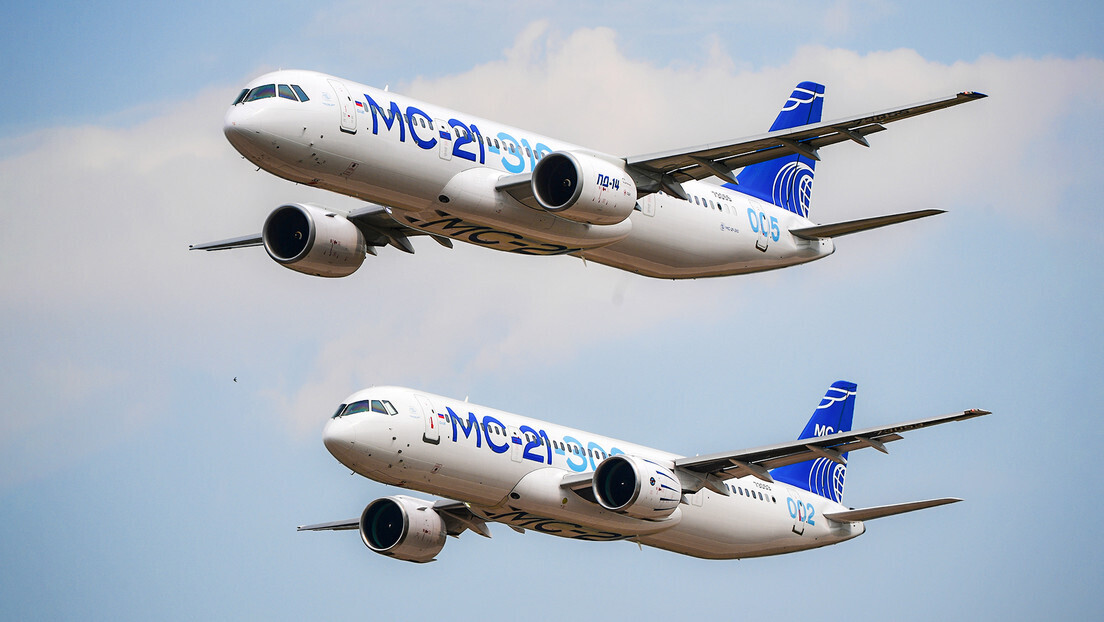 Avião 'Made in Russia', livre de componentes estrangeiros, passa por grande teste