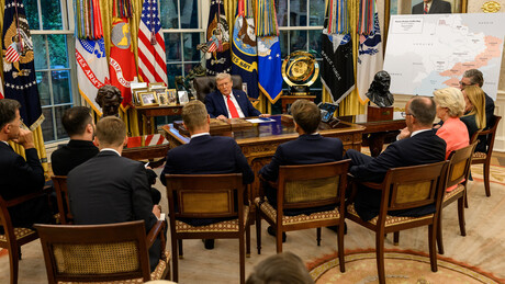 Reunião de Trump com Zelensky e seu grupo de apoio europeu: há resultados?