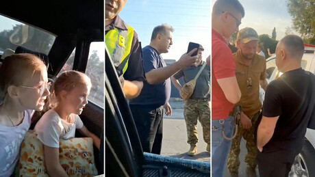 'Deus, nos ajude!': Crianças gritam em carro perseguido por recrutadores ucranianos - VÍDEO