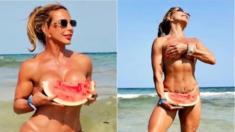 'Vovó fitness' posa nua e incentiva mulheres a se cuidarem