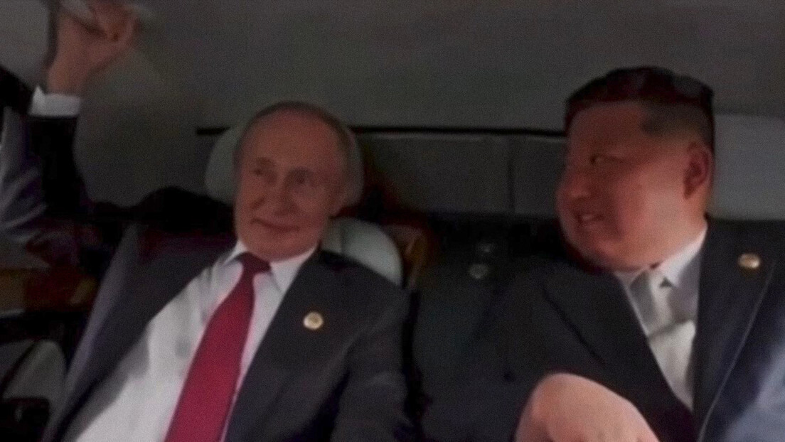 IMAGENS RARAS de Putin e Kim conversando na limusine presidencial Aurus na China