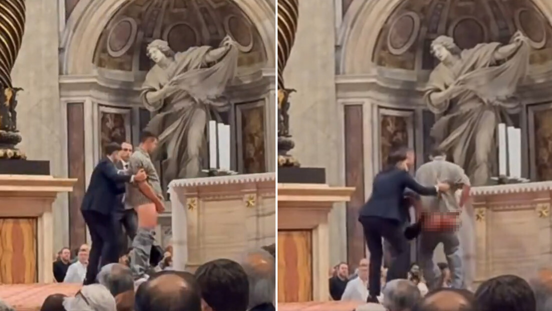 VÍDEO: Homem urina em altar da Basílica do Vaticano durante missa