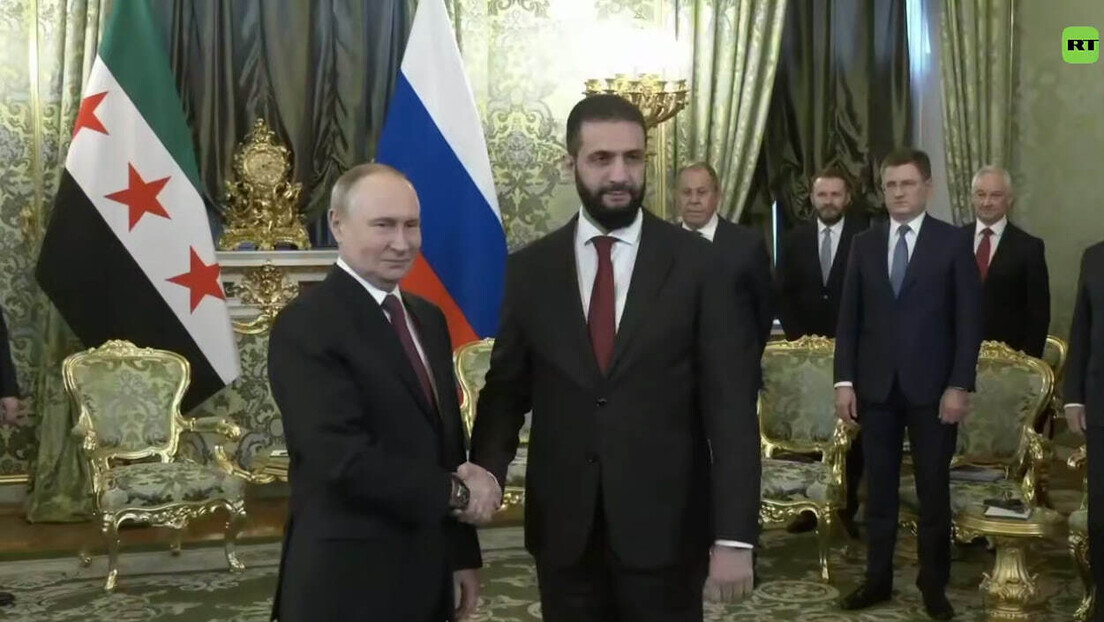 Putin recebe líder sírio, Ahmed al-Sharaa, no Kremlin