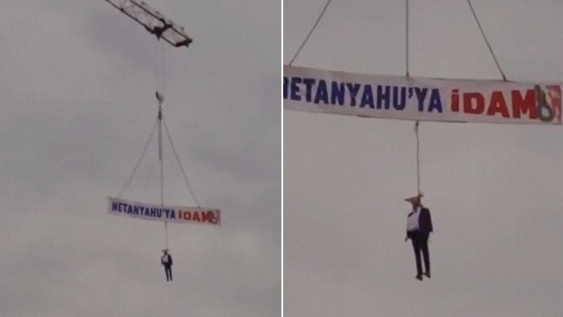 VÍDEO: Israel critica boneco de Netanyahu enforcado na Turquia: 'Antissemitismo'