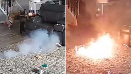 VÍDEO: cachorro incendeia casa após morder bateria de lítio