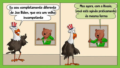 Donald Biden ou Joe Trump? EUA retomam sanções contra a Rússia