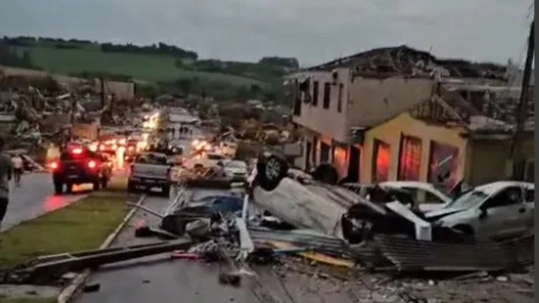 Tornado provoca destruição em Rio Bonito do Iguaçu e deixa cinco mortos e mais de 130 feridos