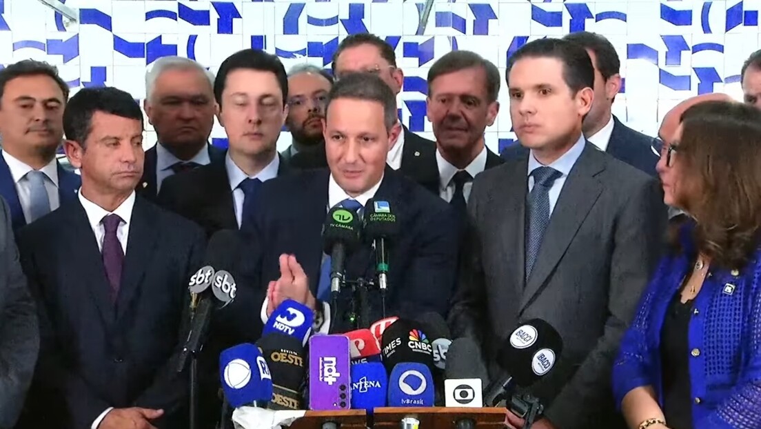 Em coletiva, Motta e Derrite reforçam papel da PF em 'Lei Antifacções'