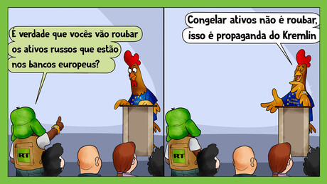 União Europeia não rouba, só "congela"