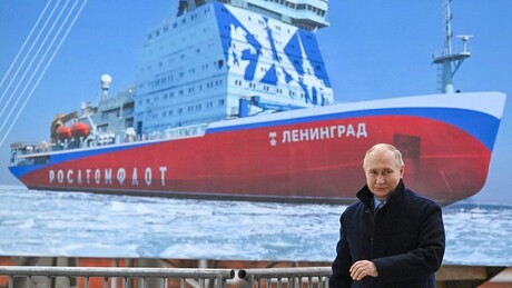 Putin participa por videoconferência de cerimônia que inicia construção do quebra-gelo nuclear Stalingrad