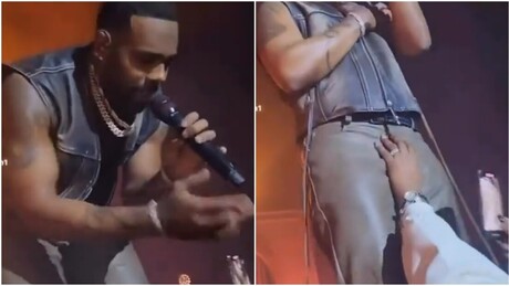 VÍDEO: fã apalpa virilha de cantor de R&B durante show