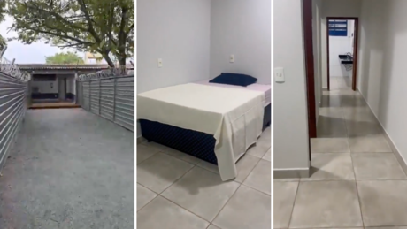 VÍDEO: cela de Anderson Torres na Papudinha tem 54 m², quintal e cama de casal
