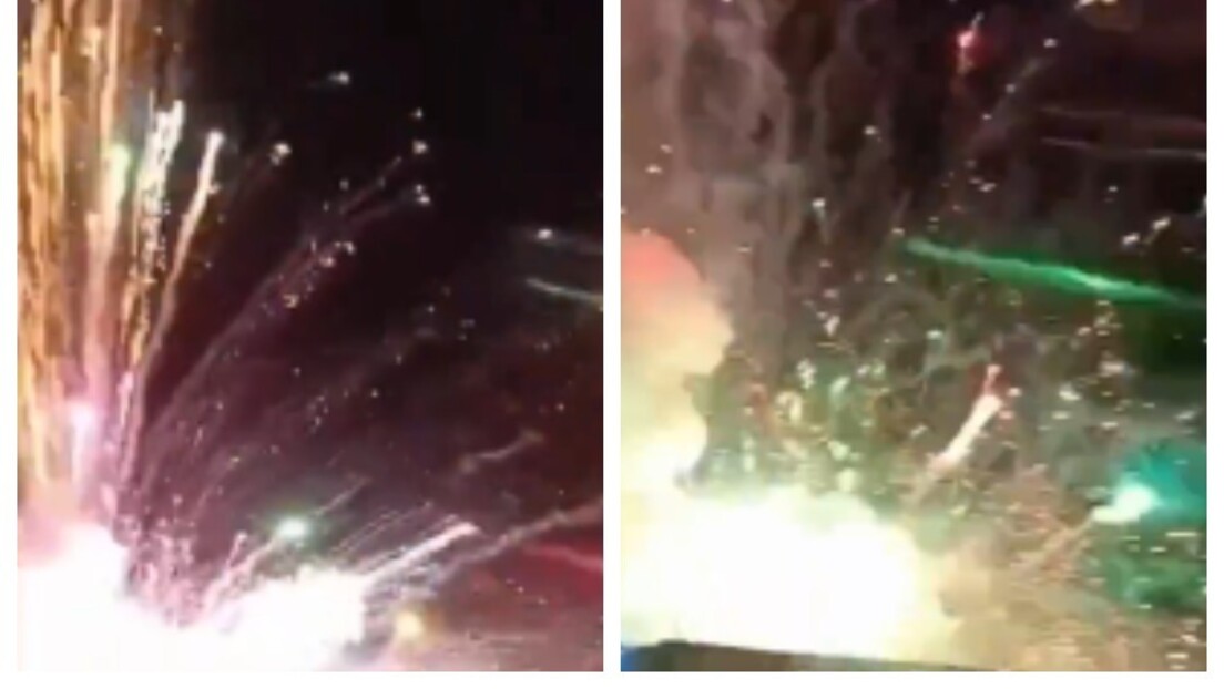 Fogos de artifício atingem público na abertura da programação de Natal no RS - VÍDEO