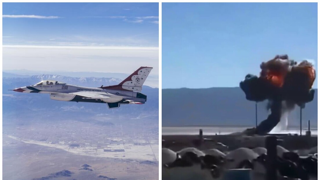 Caça americano cai durante voo de treinamento - VÍDEO