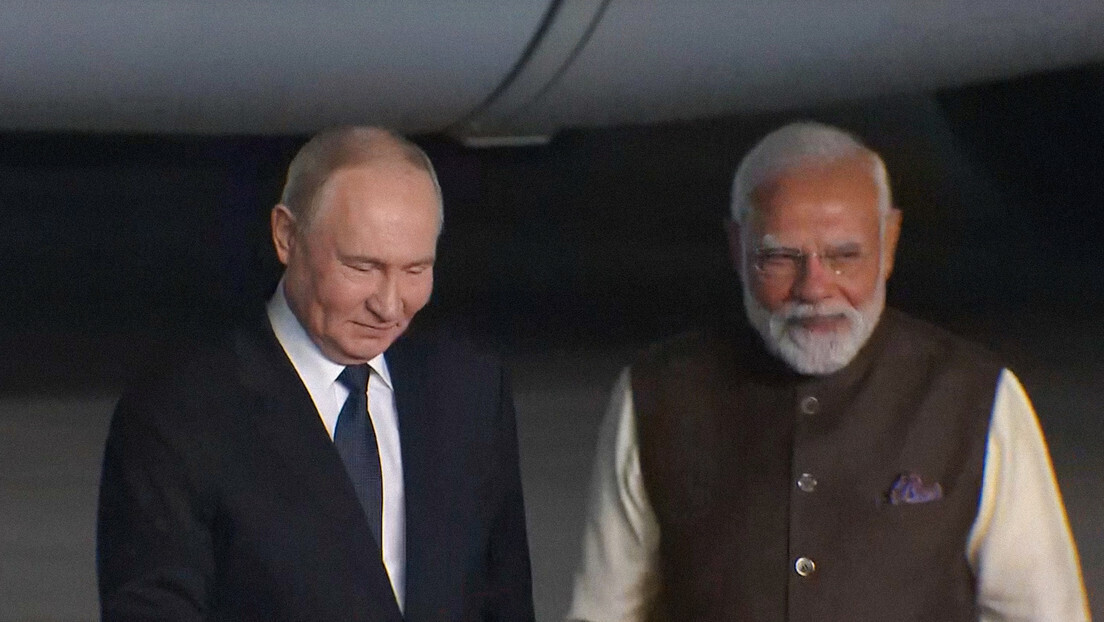 Primeiras imagens de Putin na Índia são divulgadas