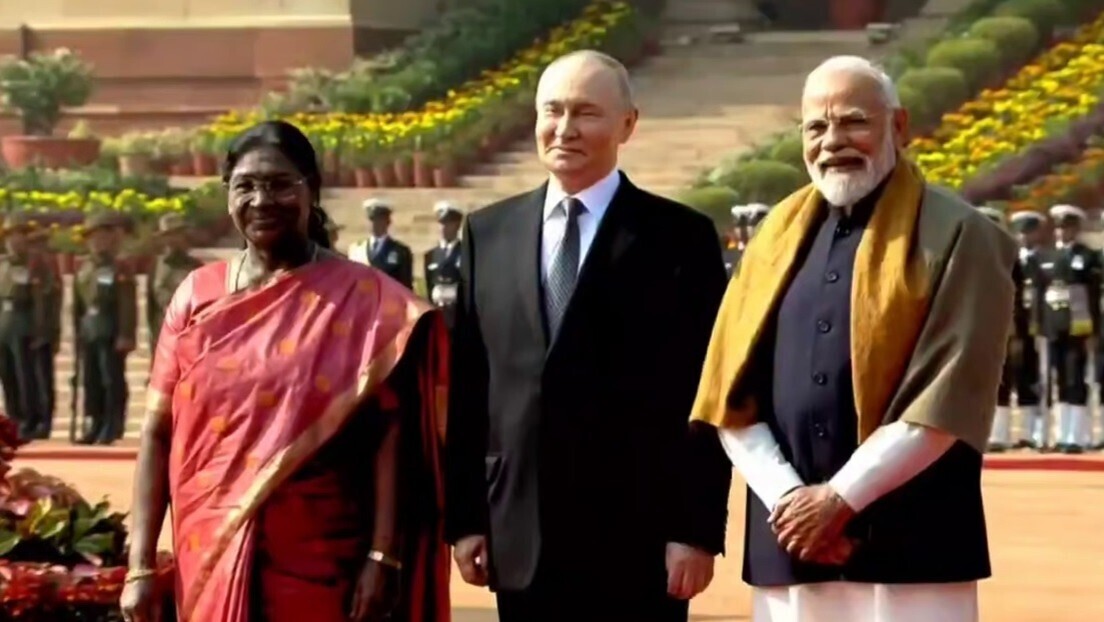 Índia recebe Putin em cerimônia solene no Palácio Presidencial de Nova Delhi - VÍDEO