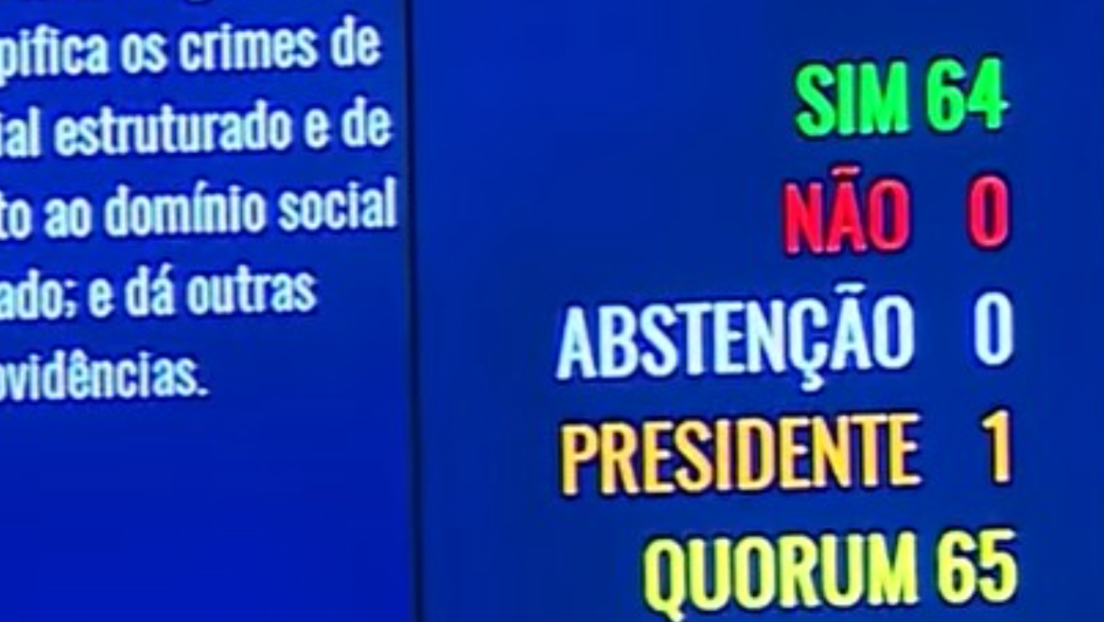 Senado aprova projeto com pena de até 60 anos para chefes de facções