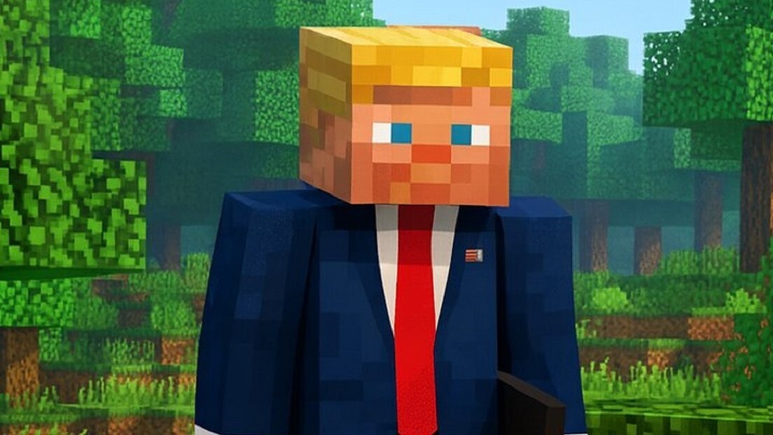 VÍDEO: Casa Branca divulga imagem de Trump como personagem de Minecraft e o chama de 'presidente pró-gamer'