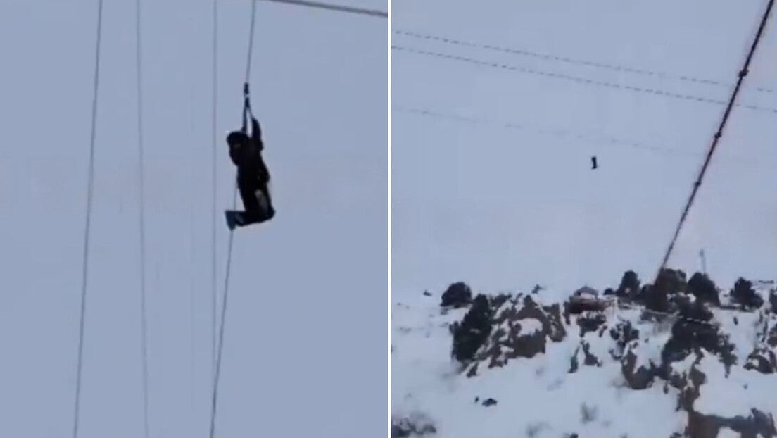 VÍDEO CHOCANTE: Mulher cai no vazio após quebra de teleférico