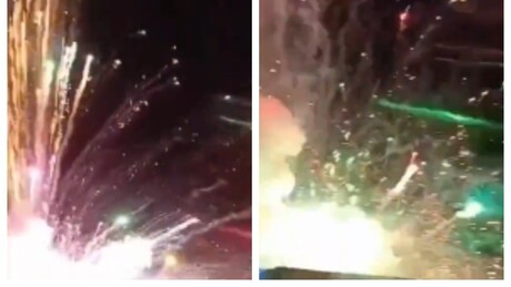 Fogos de artifício atingem público na abertura da programação de Natal no RS - VÍDEO