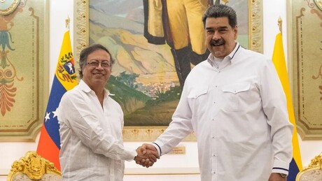 Maduro agradece a Petro por seu apoio na 'defesa da soberania da América do Sul'