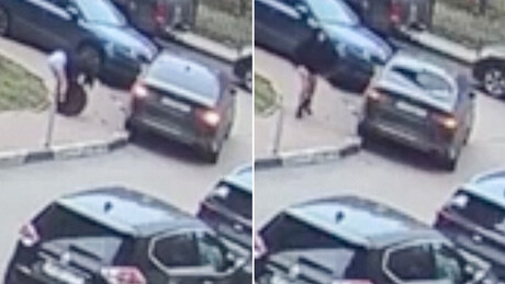 Coração partido, vidro quebrado: jovem destrói carro de ex-namorado com tampa de bueiro - VÍDEO