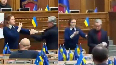 VÍDEO: deputados ucranianos brigam no parlamento