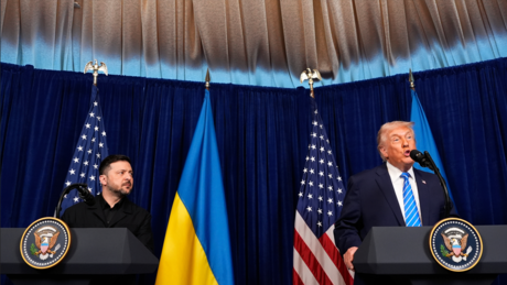 Trump após encontro com Zelensky: '91% dos ucranianos querem que esta 'guerra' termine'