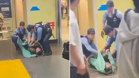 VÍDEO: burritos humanos, a técnica policial para lidar com bêbados no Japão