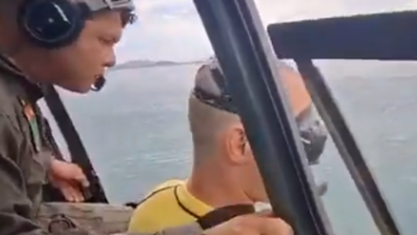 VÍDEO: pescador é resgatado vivo após 17 horas à deriva segurando porta de geladeira em Santa Catarina