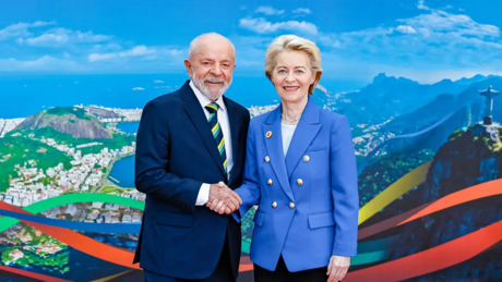 Lula se encontra com Von der Leyen para tratar da implementação do acordo Mercosul-UE
