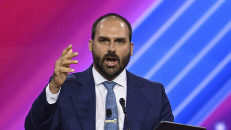 Em Israel, Eduardo Bolsonaro acusa ONGs, linguagem humanitária e jargões acadêmicos de 'antissemitismo'