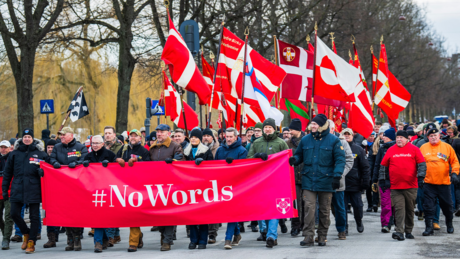 VÍDEOS: Milhares de veteranos dinamarqueses protestam em Copenhague contra declarações de Trump