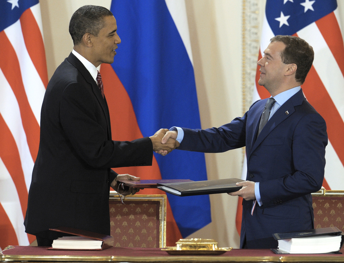 Barack Obama e Dmitri Medvédev