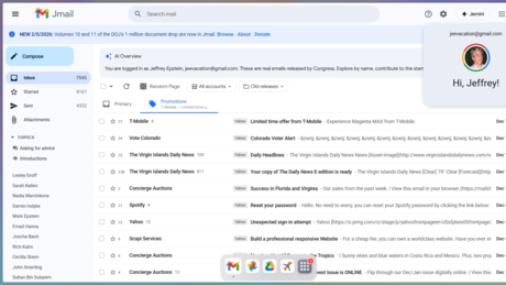 Engenheiro cria plataforma para facilitar consulta a arquivos do caso Epstein