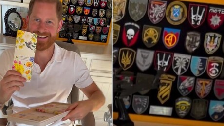 VÍDEO: Príncipe Harry guarda símbolos nazistas ucranianos em seu escritório