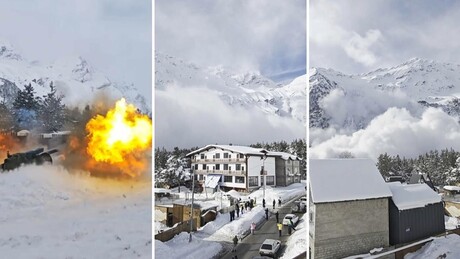 VÍDEO: Assista como avalanches são preventidas na montanha mais alta da Rússia e Europa