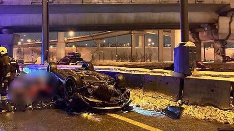 VÍDEO ARREPIANTE: Carro sai da viaduto e cai de ponte