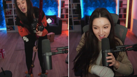 VÍDEO: Influenciadora quase perde os dedos ao vivo ao tentar pegar espada que caía