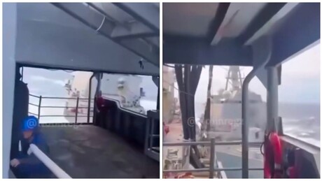 VÍDEO: Momento da suposta colisão entre dois navios de guerra americanos no Caribe