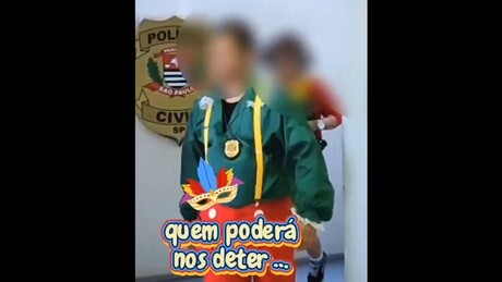 VÍDEO: 'Chiquinha' e 'Quico' prendem suspeitos de crimes no carnaval de São Paulo