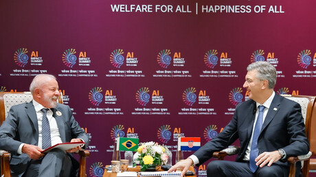 Lula defende avanço do acordo Mercosul-UE em encontro com premiê da Croácia