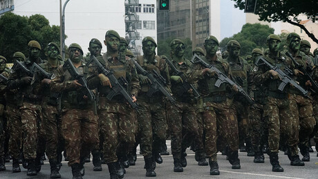 Desfile do Exército Brasileiro no Rio de Janeiro.