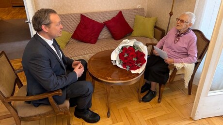 Veterana da Segunda Guerra e sobrevivente do cerco a Leningrado completa 100 anos na Geórgia