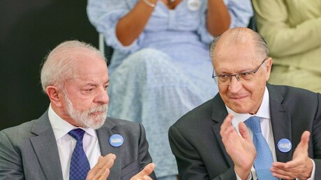 Presidente da República, Luiz Inácio Lula da Silva, e o vice presidente, Geraldo Alckmin