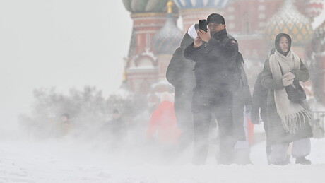 Moscou é novamente atingida por forte nevasca