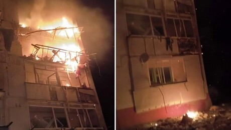 Drone das forças ucranianas atinge prédio residencial em Zaporozhie, diz governador