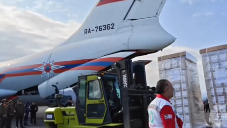 Rússia envia mais de 13 toneladas de ajuda humanitária ao Irã